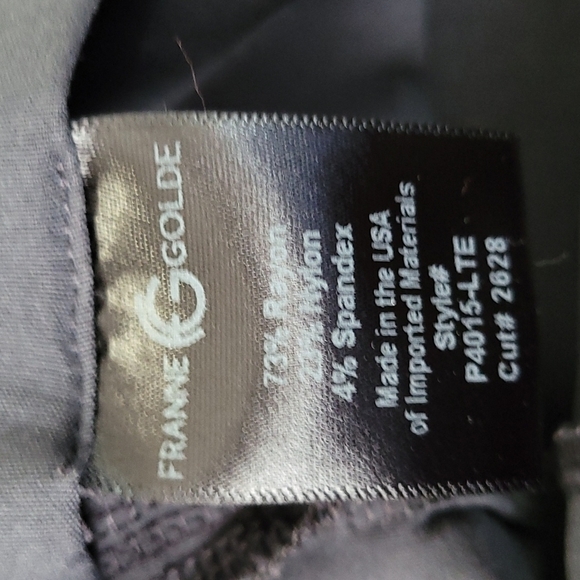 France Golde Women's Boot Cut Pant Charcoal Gray Size 12 - Picture 9 of 9